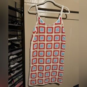 Colorful Crochet Pattern Dress